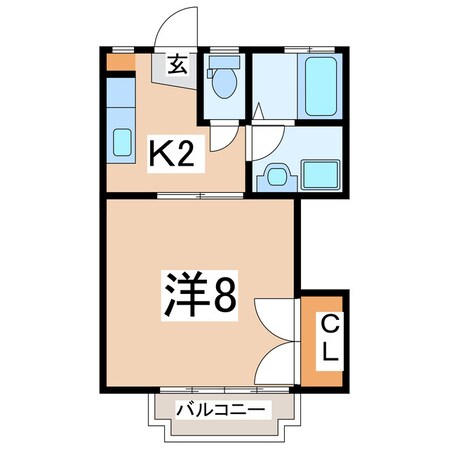 郡山駅 バス15分  久保田変電所下車：停歩3分 2階の物件間取画像